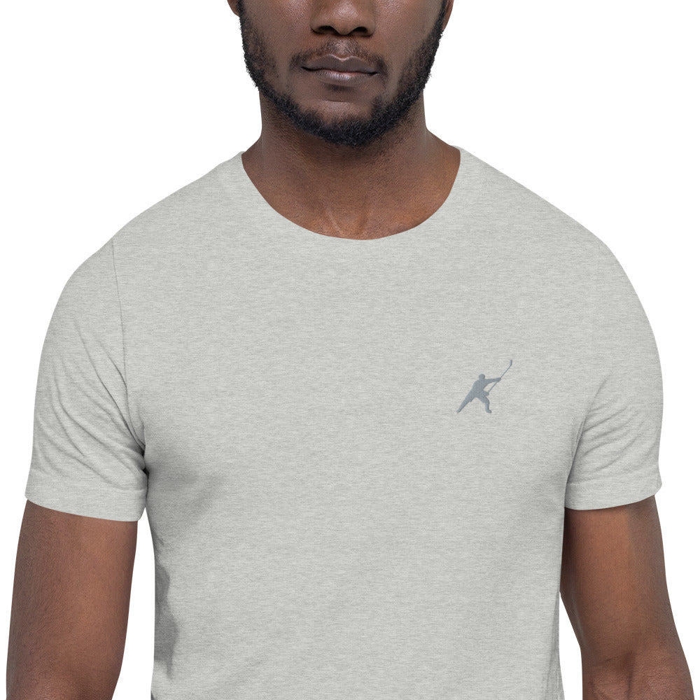 HOCKEYFIT™ EMBROIDERED GREY T-SHIRT