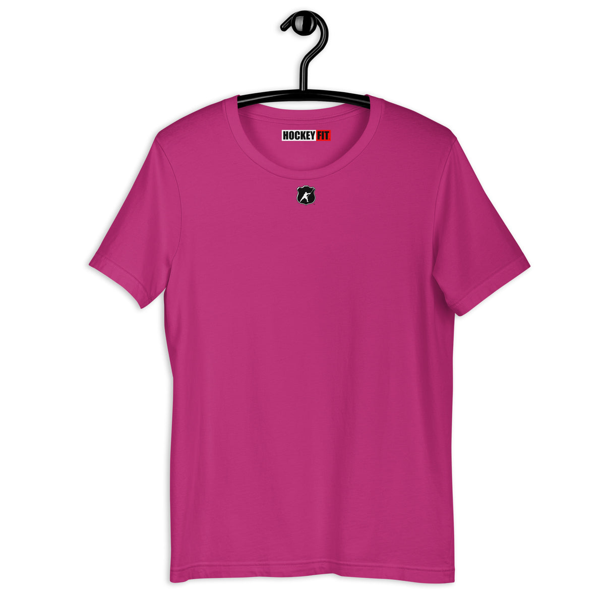 HOCKEYFIT™ SHIELD LOGO T-SHIRT - BERRY