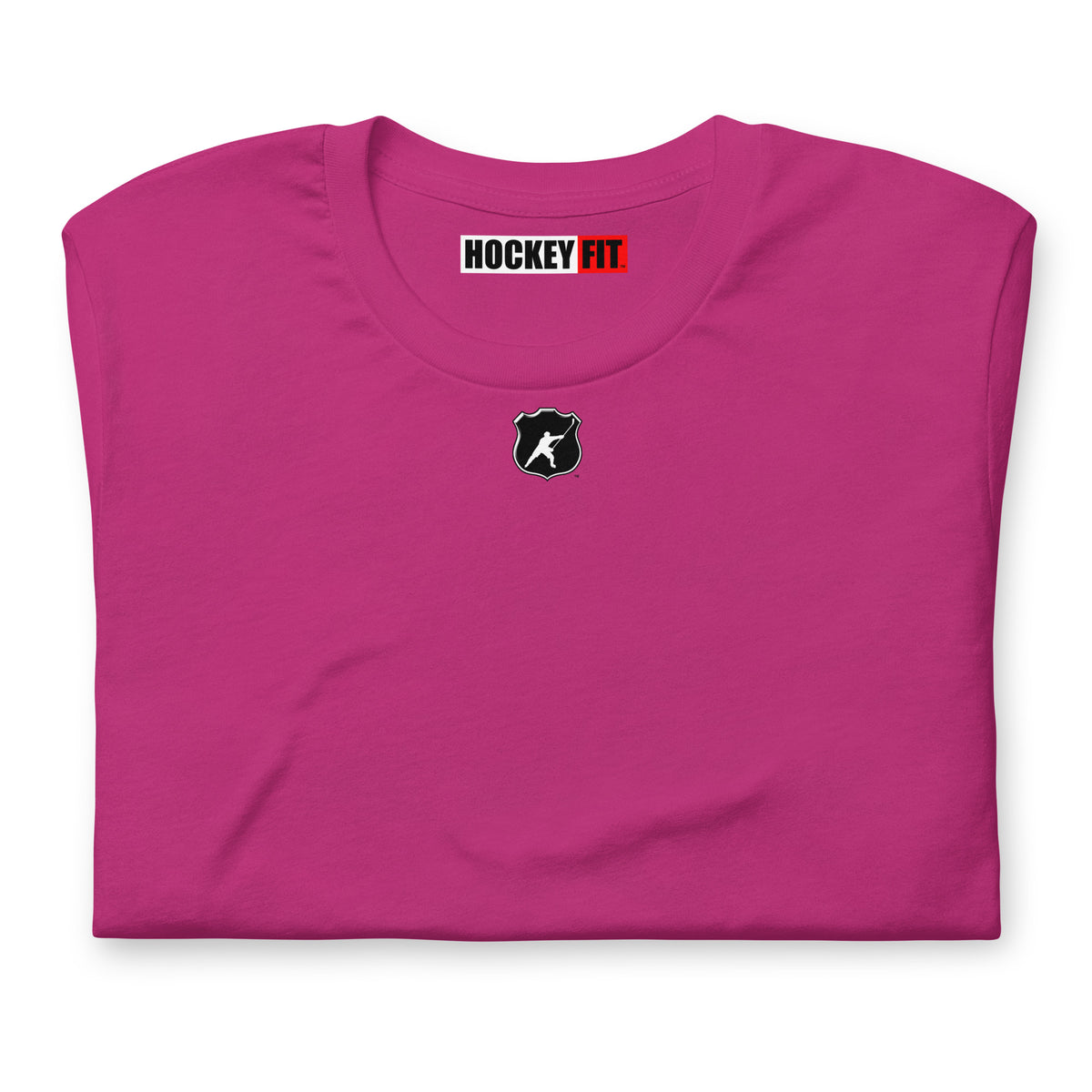 HOCKEYFIT™ SHIELD LOGO T-SHIRT - BERRY
