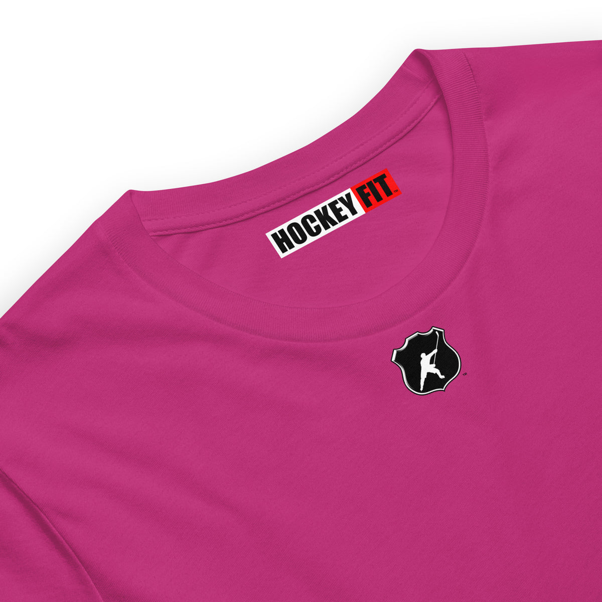 HOCKEYFIT™ SHIELD LOGO T-SHIRT - BERRY