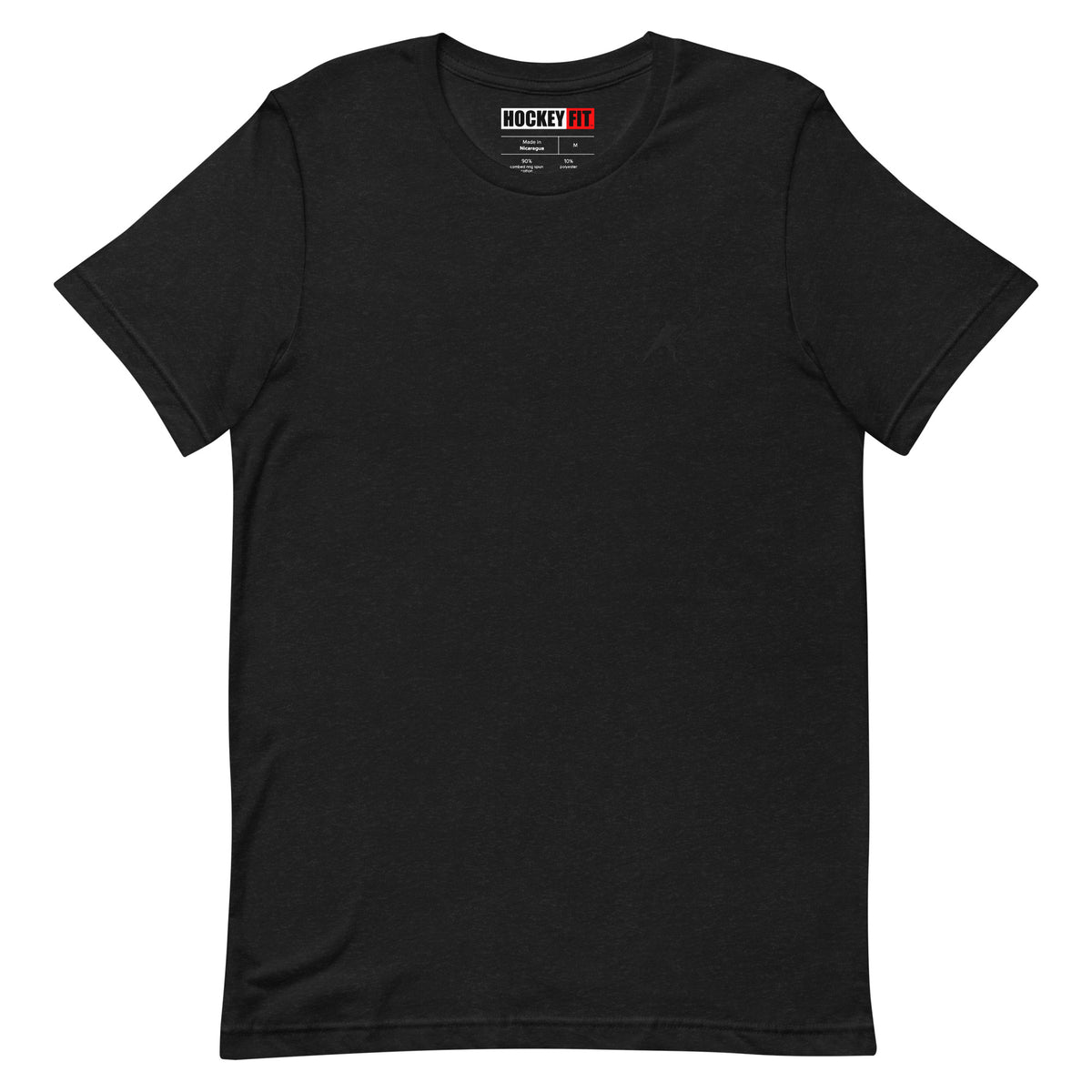HOCKEYFIT™ EMBROIDERED BLACK T-SHIRT