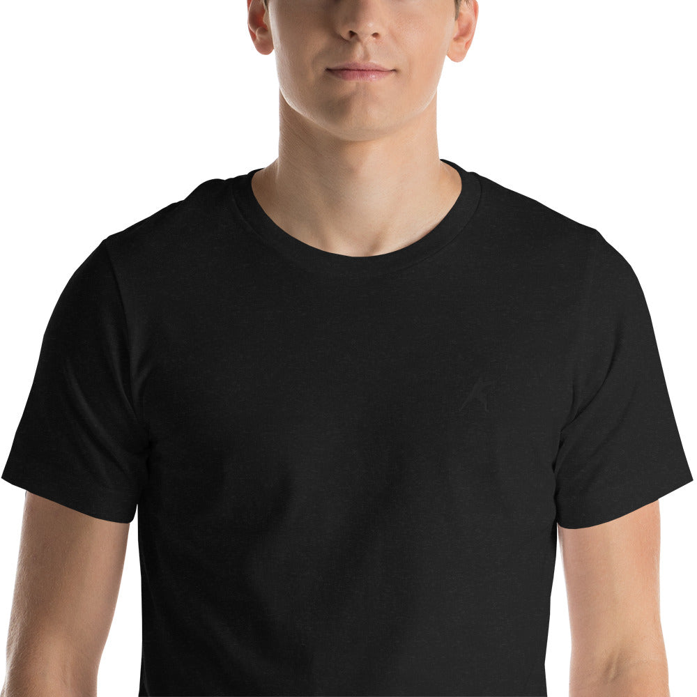 HOCKEYFIT™ EMBROIDERED BLACK T-SHIRT