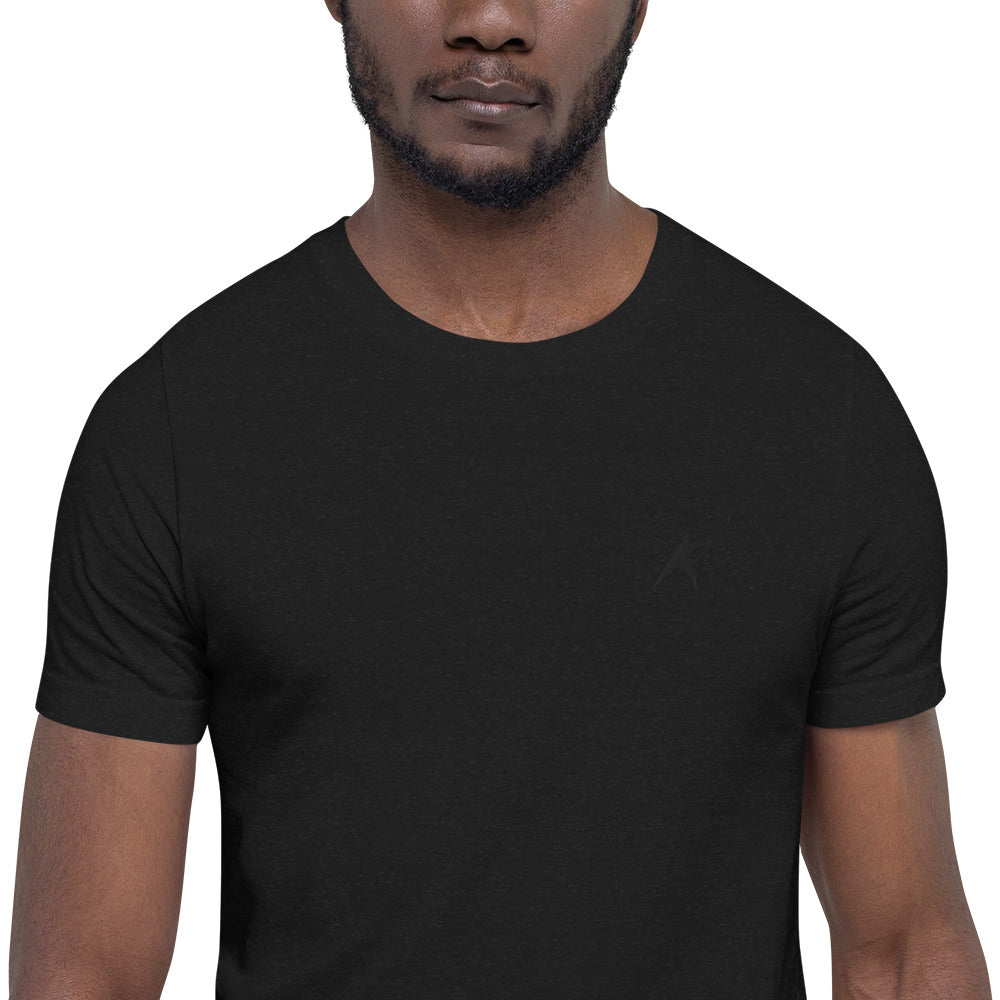 HOCKEYFIT™ EMBROIDERED BLACK T-SHIRT