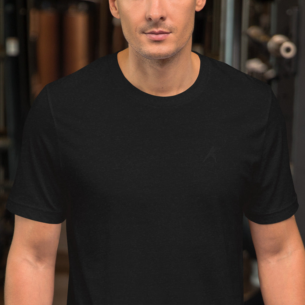 HOCKEYFIT™ EMBROIDERED BLACK T-SHIRT