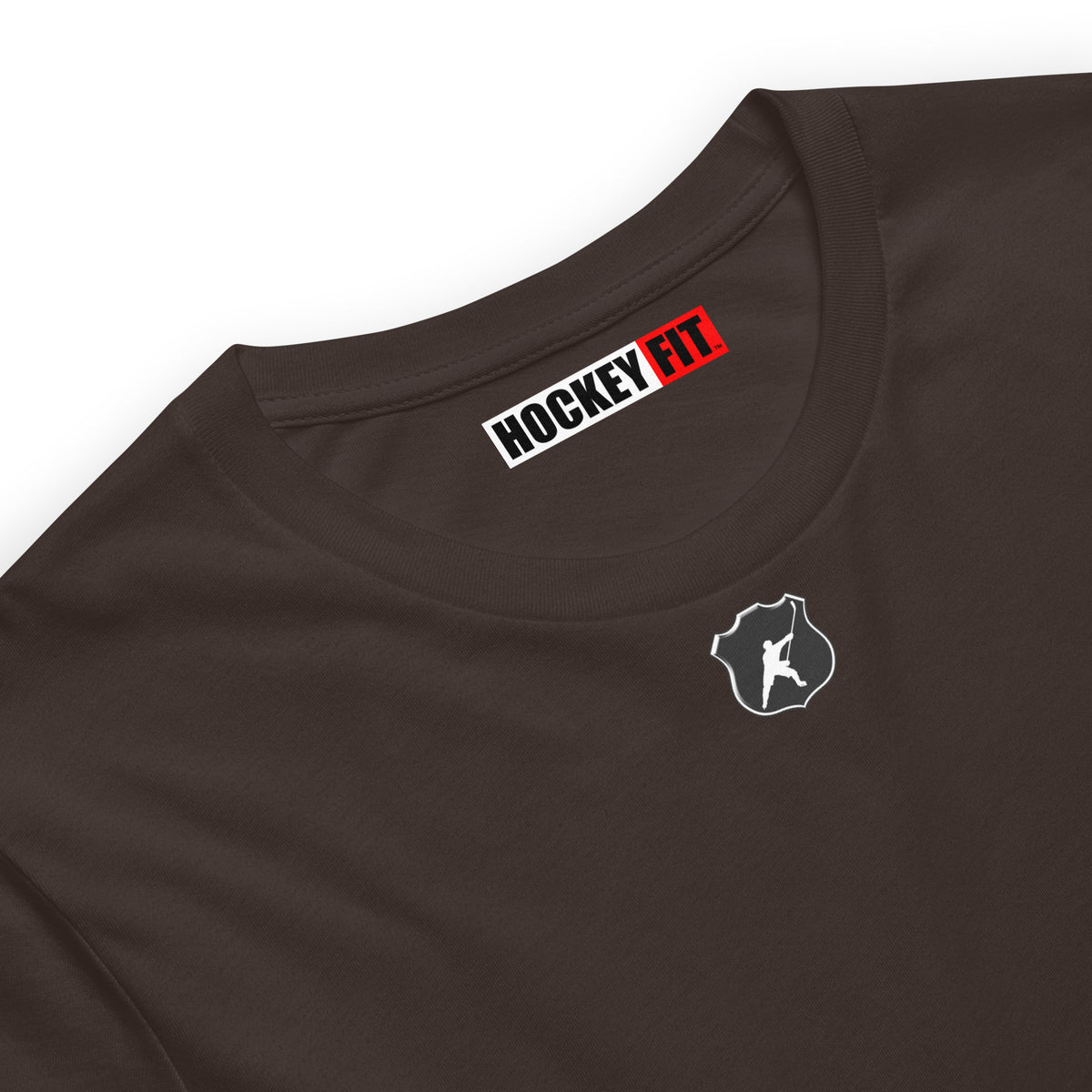 HOCKEYFIT™ SHIELD LOGO T-SHIRT - BROWN