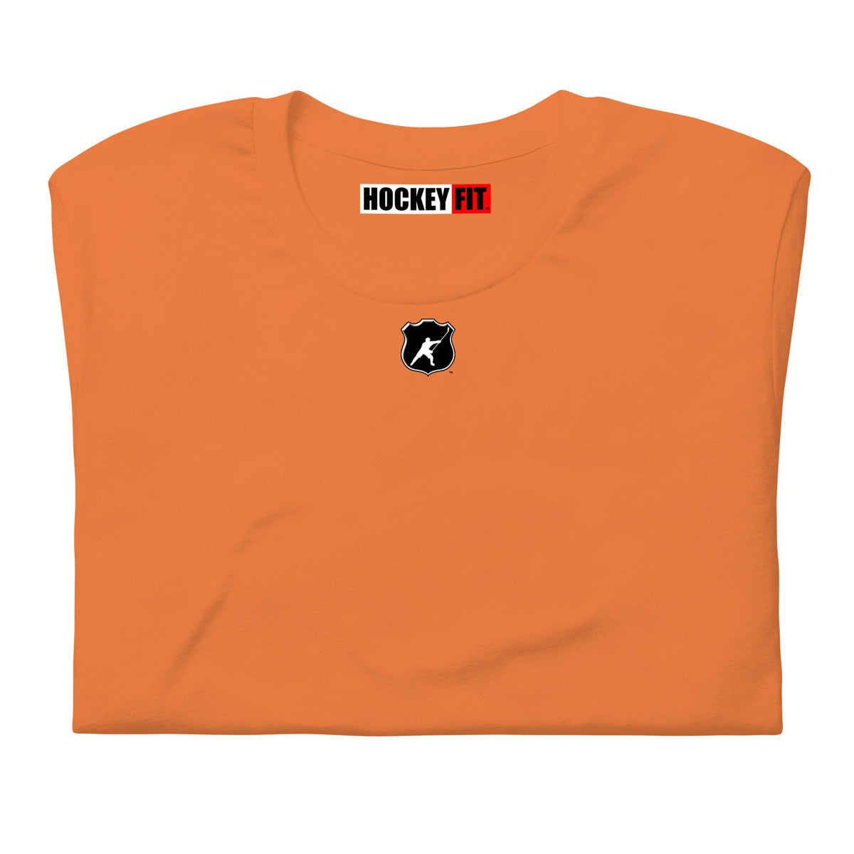 HOCKEYFIT™ SHIELD LOGO T-SHIRT - BURNT ORANGE
