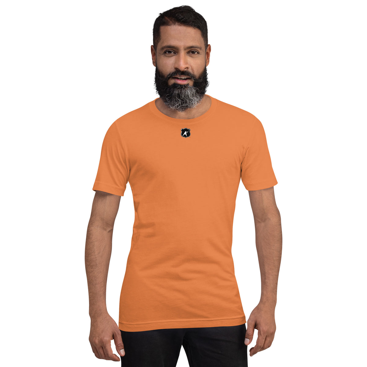 HOCKEYFIT™ SHIELD LOGO T-SHIRT - BURNT ORANGE