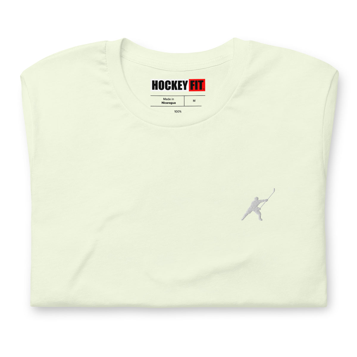 HOCKEYFIT™ EMBROIDERED WHITE T-SHIRT
