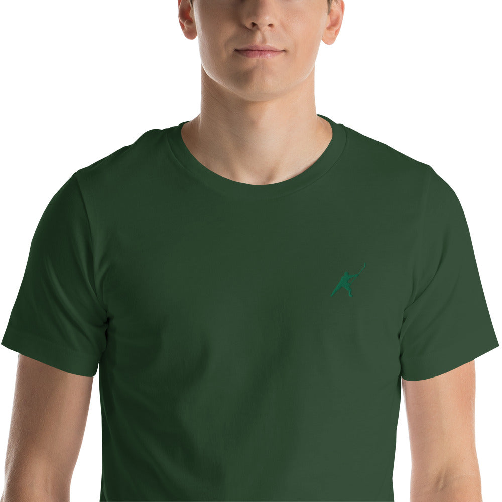 HOCKEYFIT™ EMBROIDERED GREEN T-SHIRT