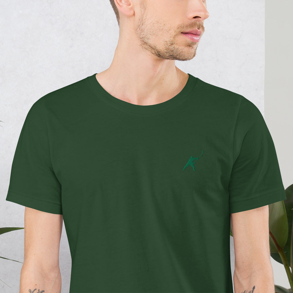 HOCKEYFIT™ EMBROIDERED GREEN T-SHIRT