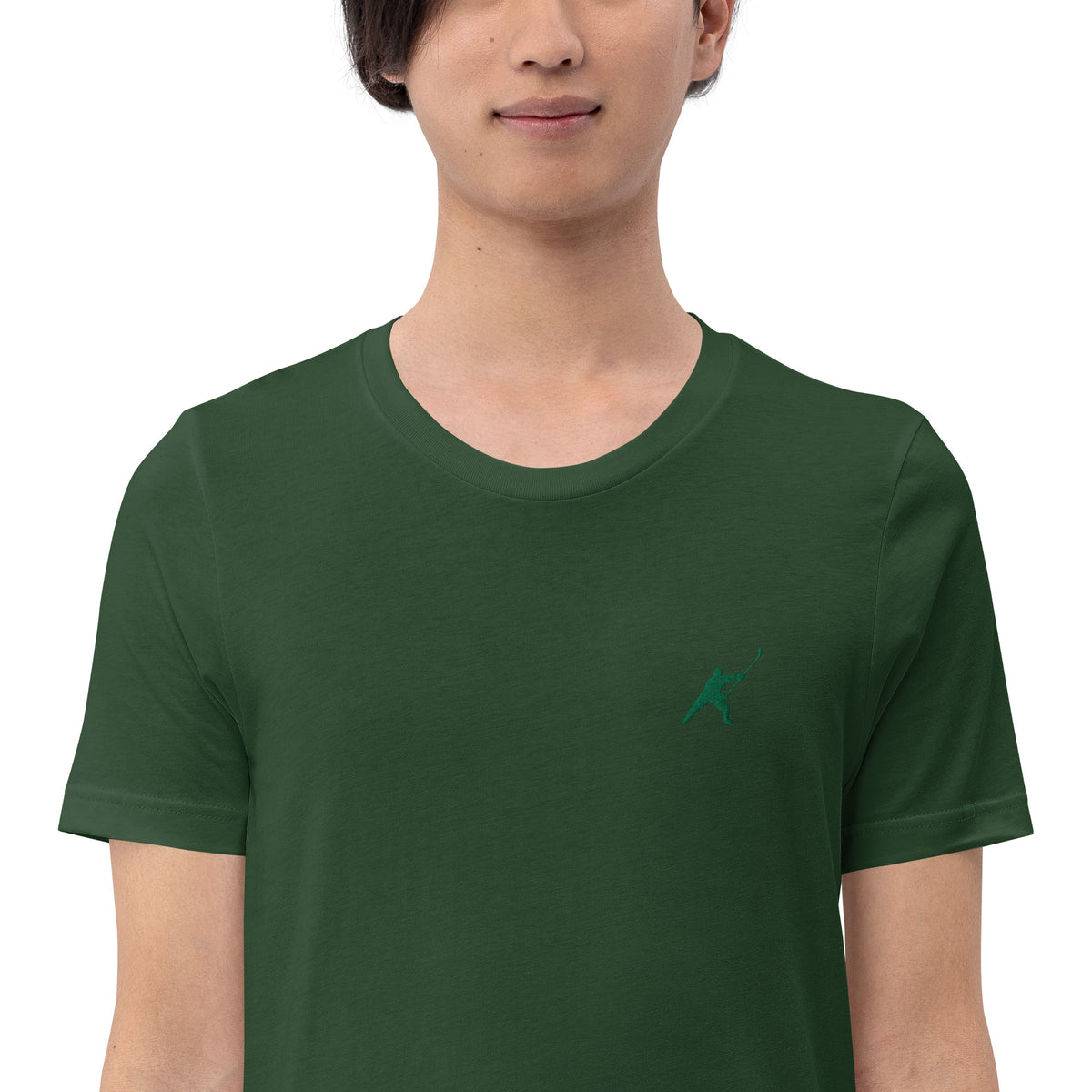 HOCKEYFIT™ EMBROIDERED GREEN T-SHIRT