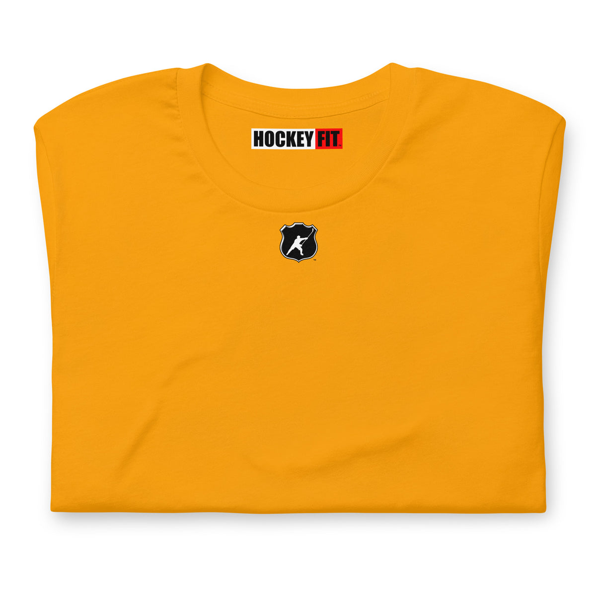 HOCKEYFIT™ SHIELD LOGO T-SHIRT - GOLD