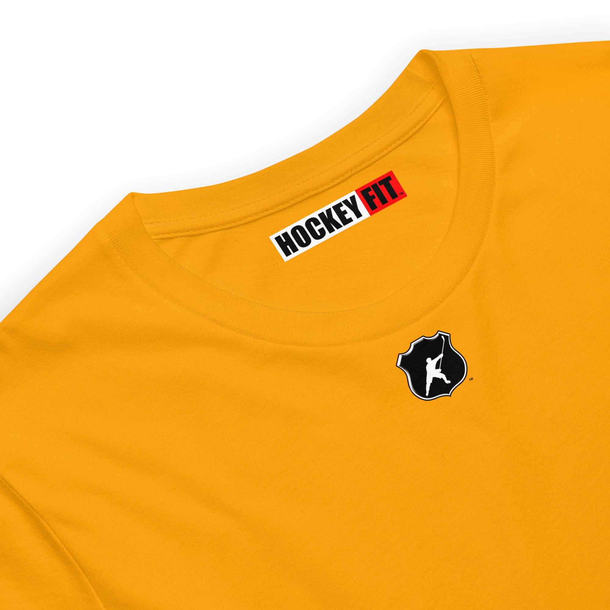 HOCKEYFIT™ SHIELD LOGO T-SHIRT - GOLD