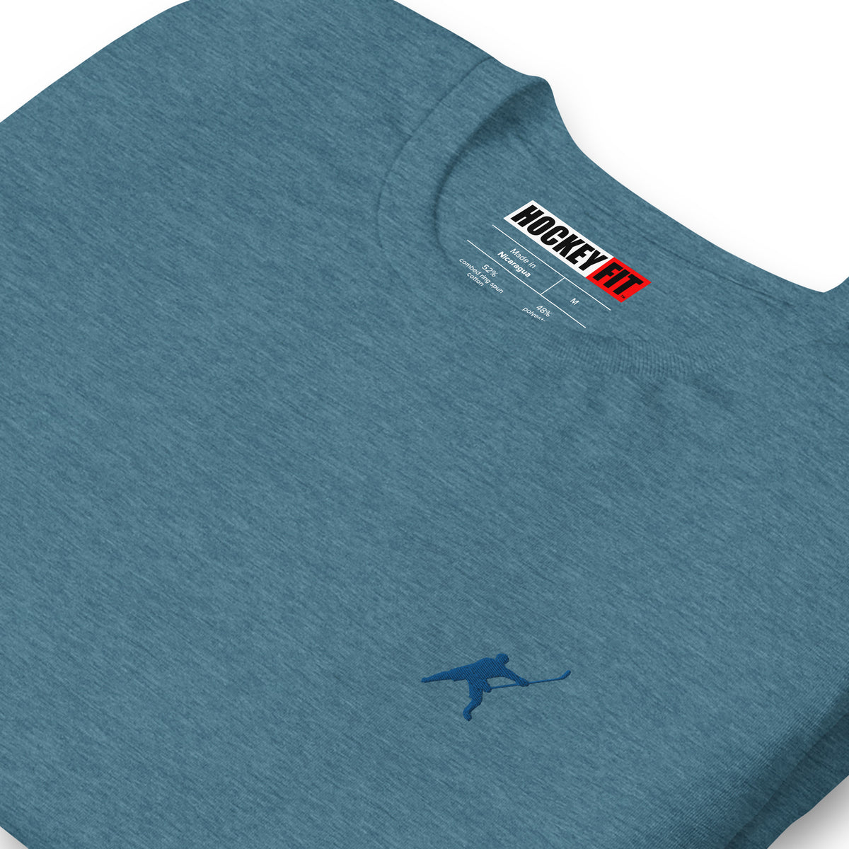 HOCKEYFIT™ EMBROIDERED BLUE T-SHIRT
