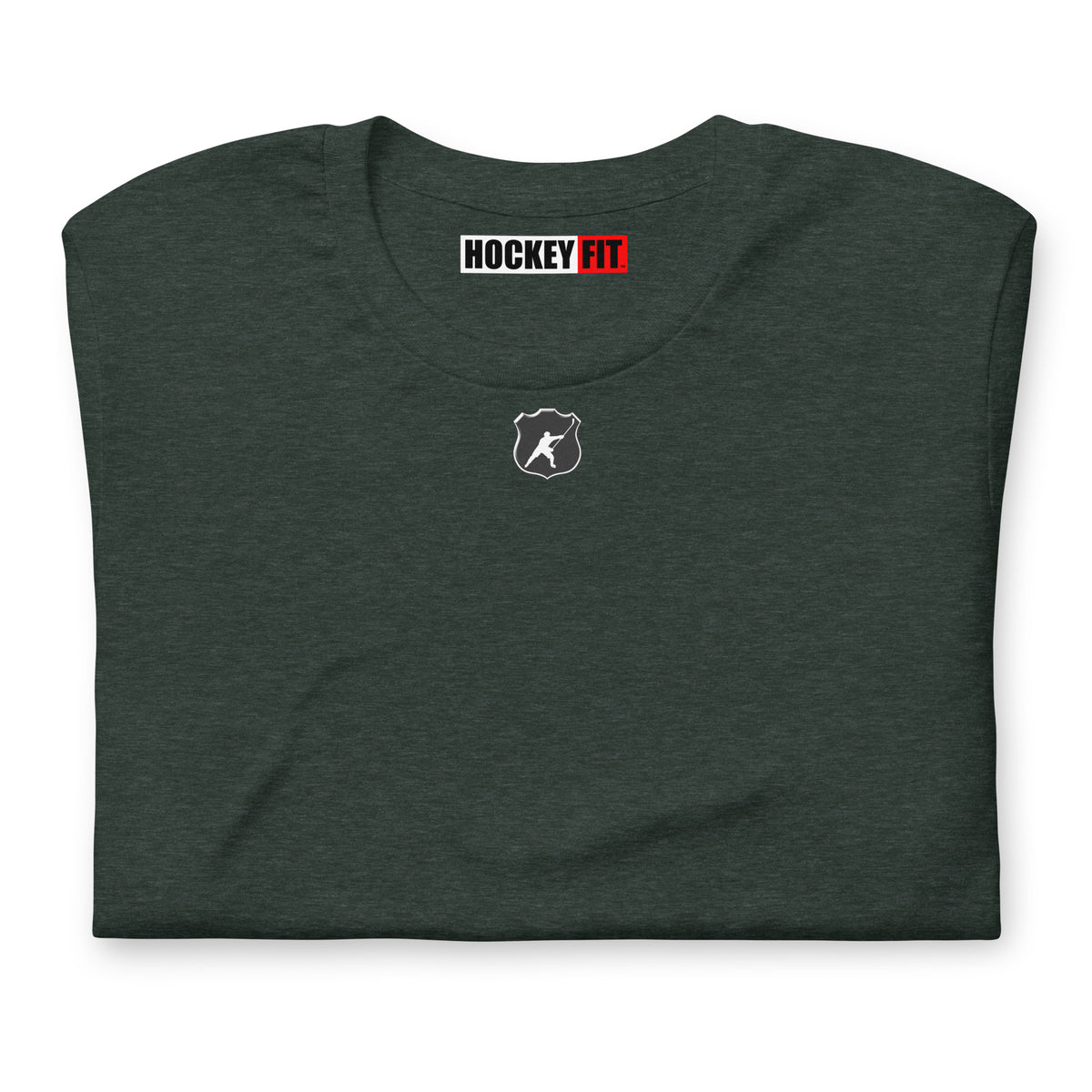 HOCKEYFIT™ SHIELD LOGO T-SHIRT - HEATHER FOREST