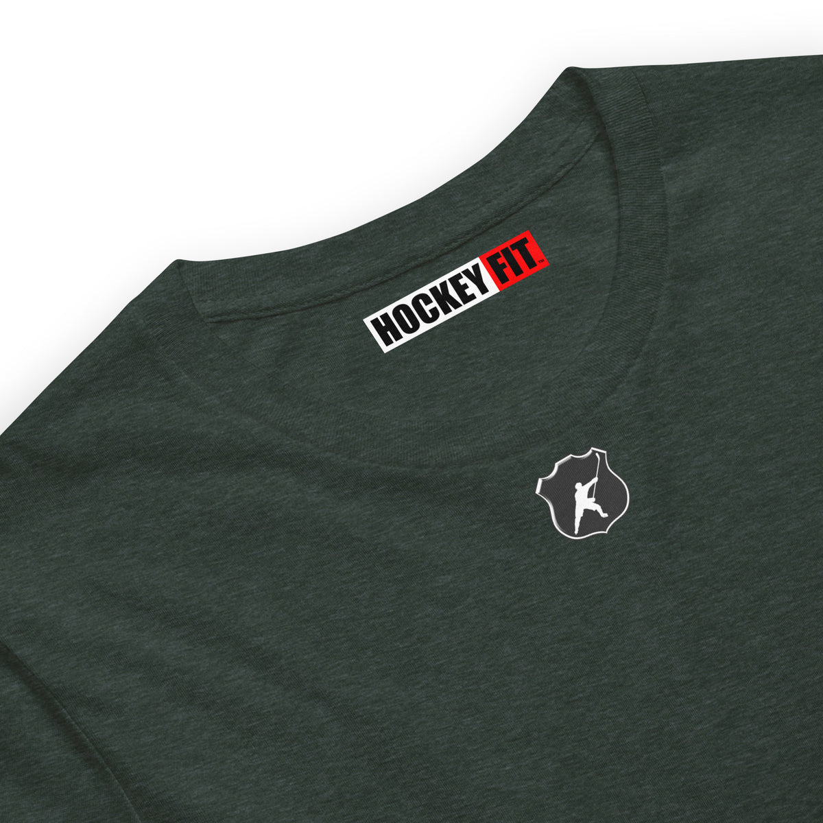 HOCKEYFIT™ SHIELD LOGO T-SHIRT - HEATHER FOREST