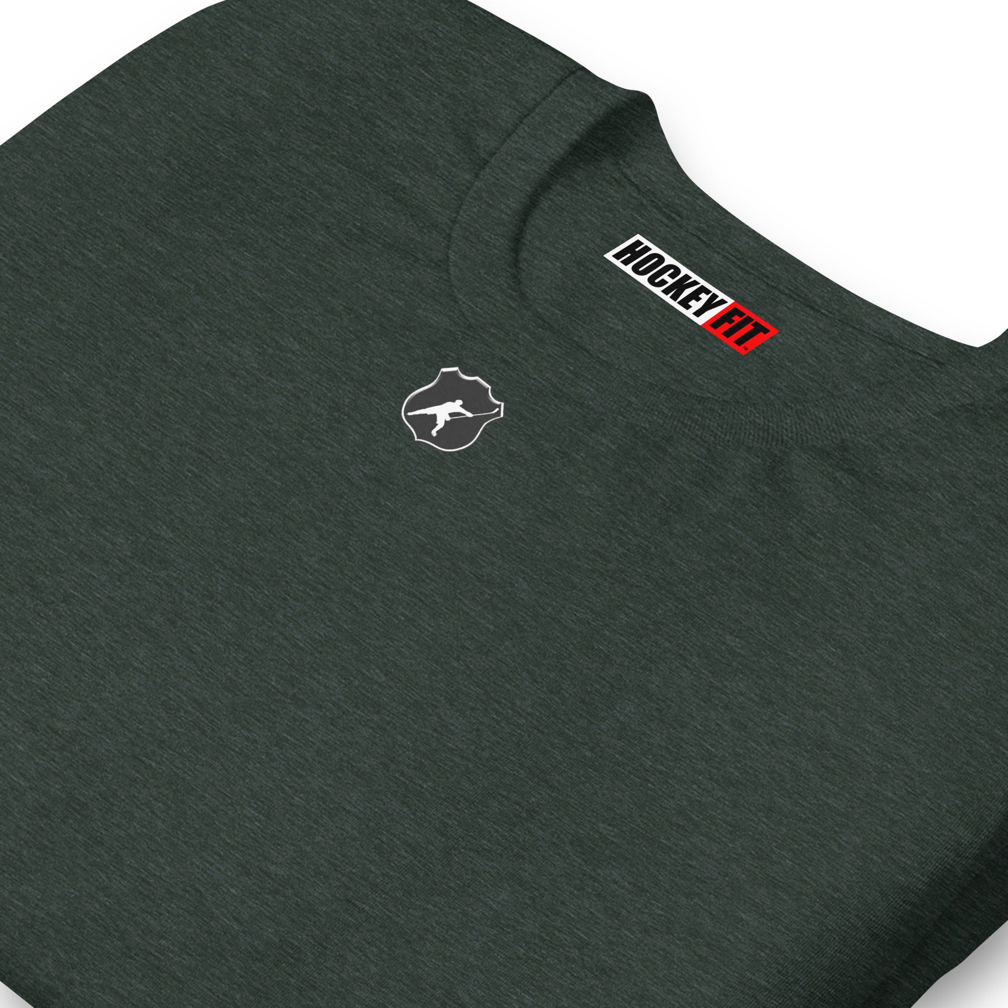 HOCKEYFIT™ SHIELD LOGO T-SHIRT - HEATHER FOREST