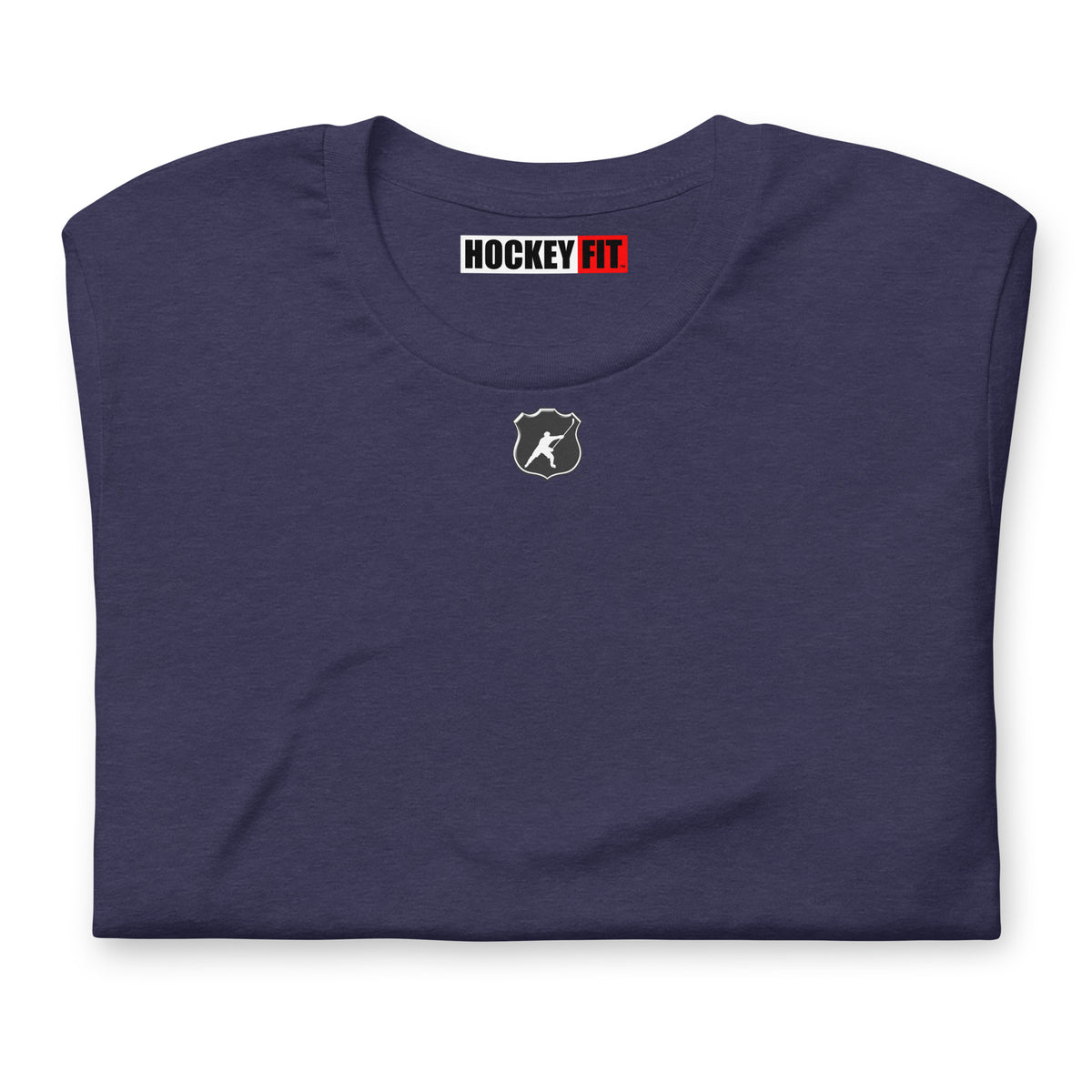 HOCKEYFIT™ SHIELD LOGO T-SHIRT - HEATHER MIDNIGHT NAVY
