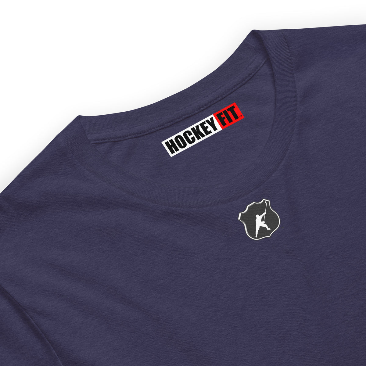 HOCKEYFIT™ SHIELD LOGO T-SHIRT - HEATHER MIDNIGHT NAVY