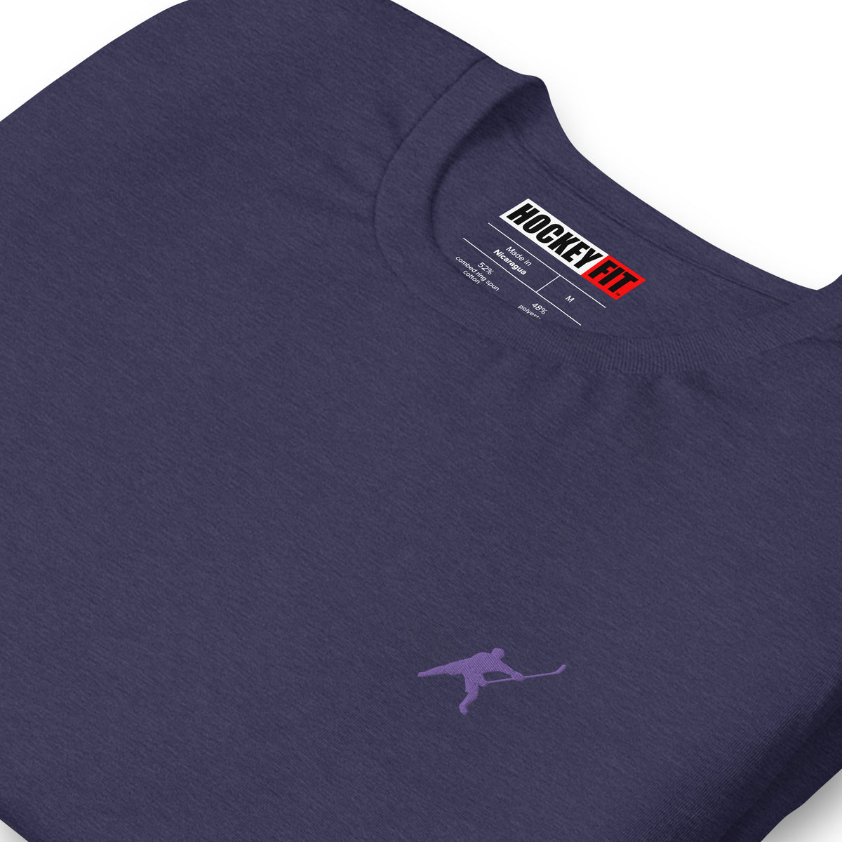 HOCKEYFIT™ EMBROIDERED PURPLE T-SHIRT