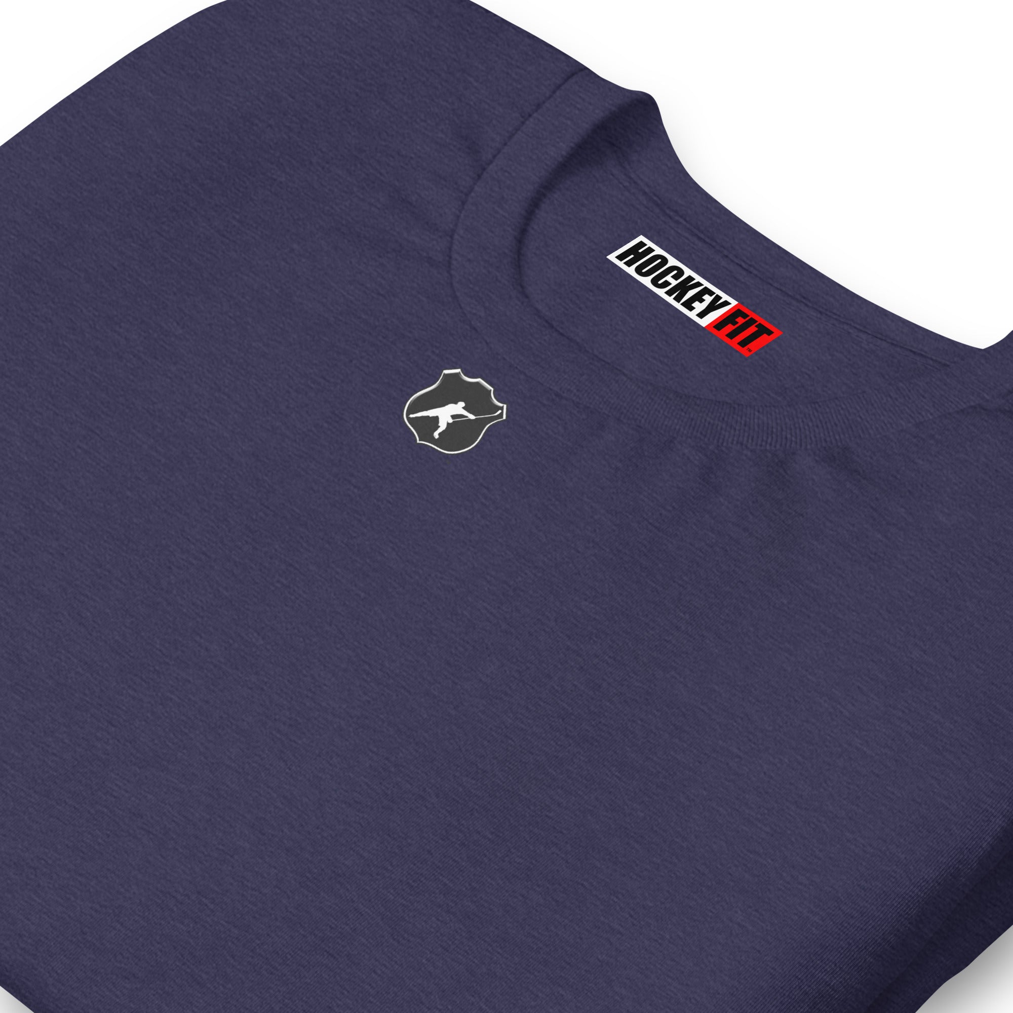 HOCKEYFIT™ SHIELD LOGO T-SHIRT - HEATHER MIDNIGHT NAVY