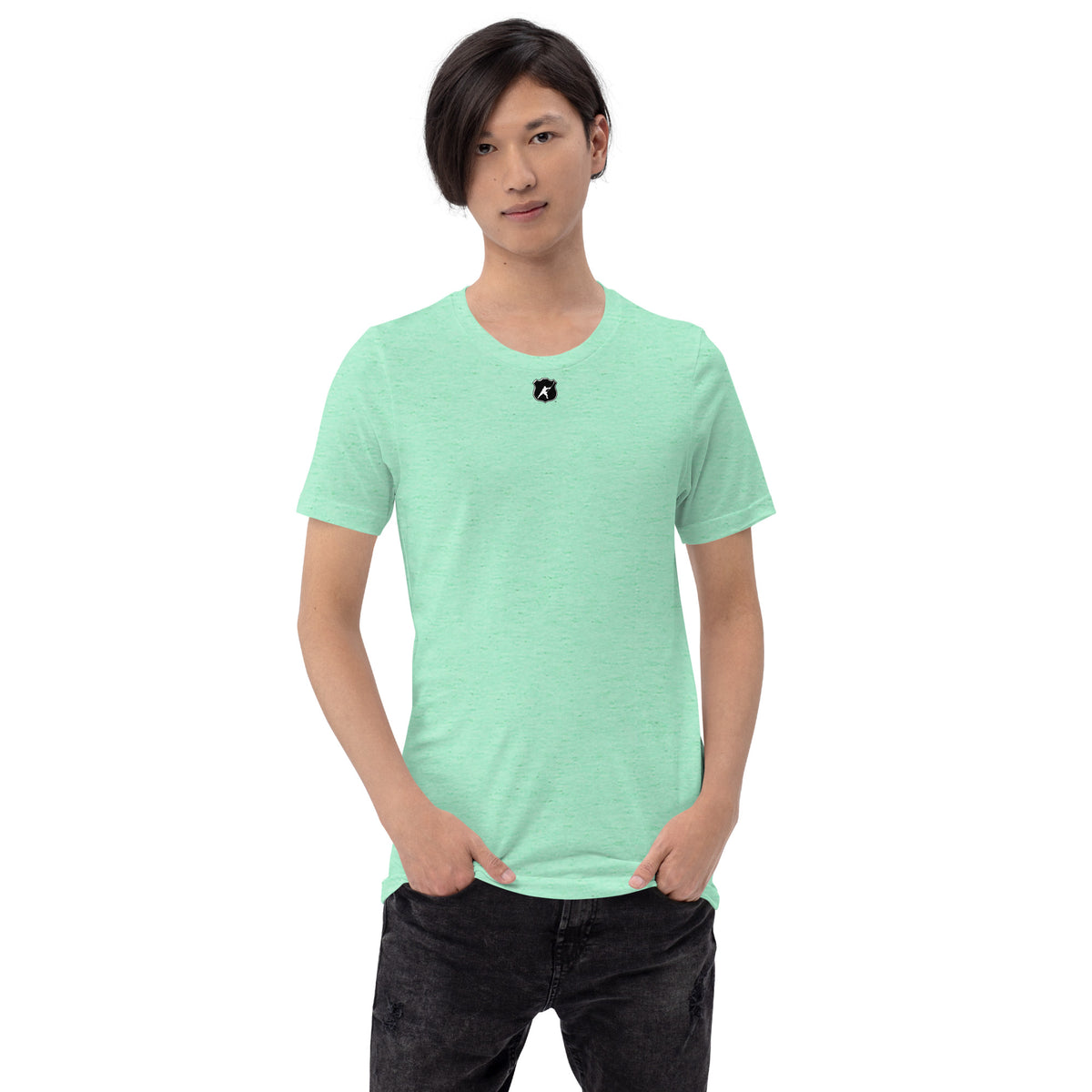 HOCKEYFIT™ SHIELD LOGO T-SHIRT - HEATHER MINT