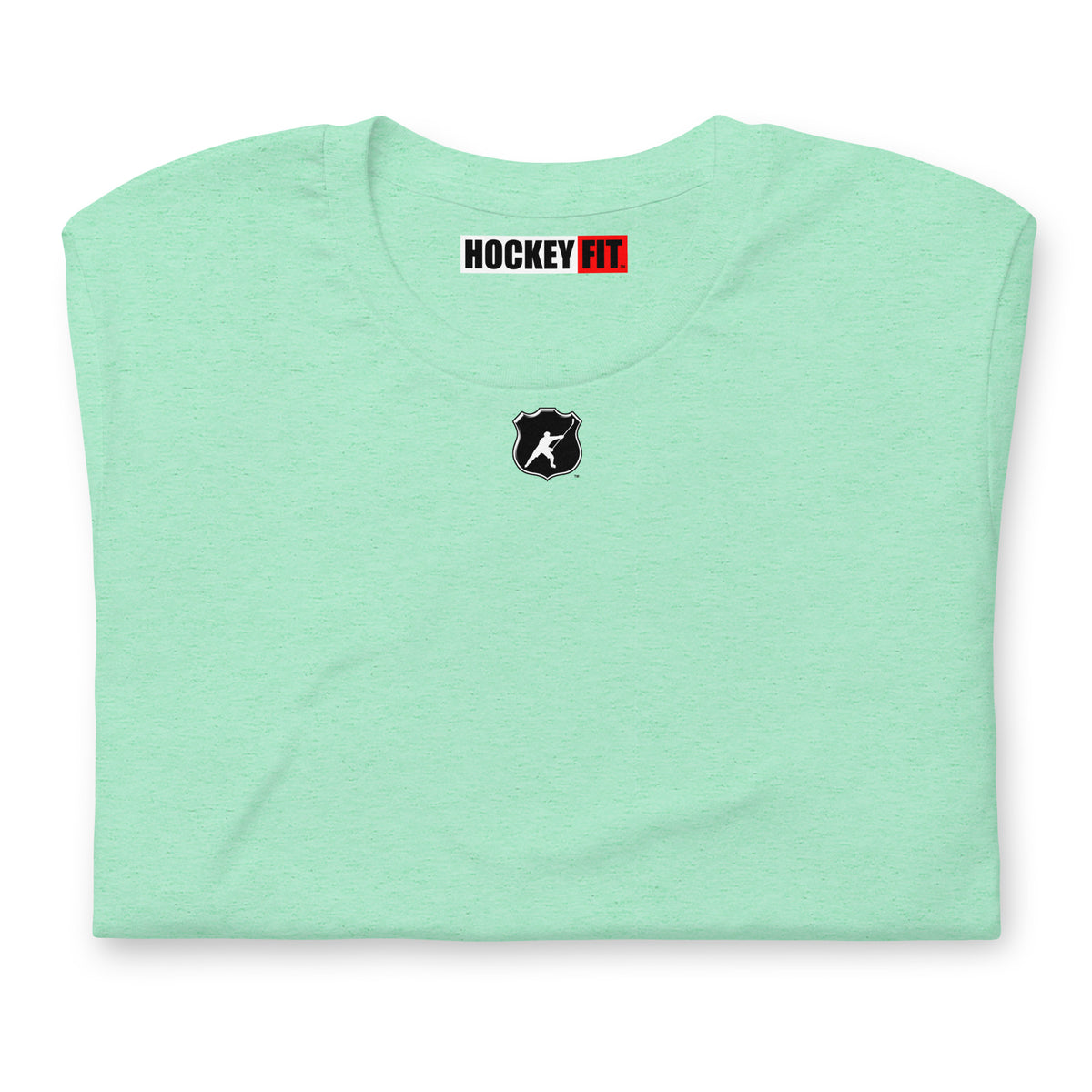 HOCKEYFIT™ SHIELD LOGO T-SHIRT - HEATHER MINT