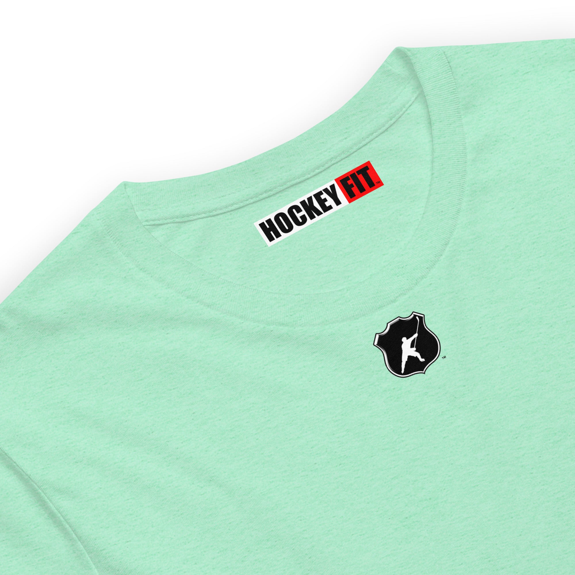 HOCKEYFIT™ SHIELD LOGO T-SHIRT - HEATHER MINT