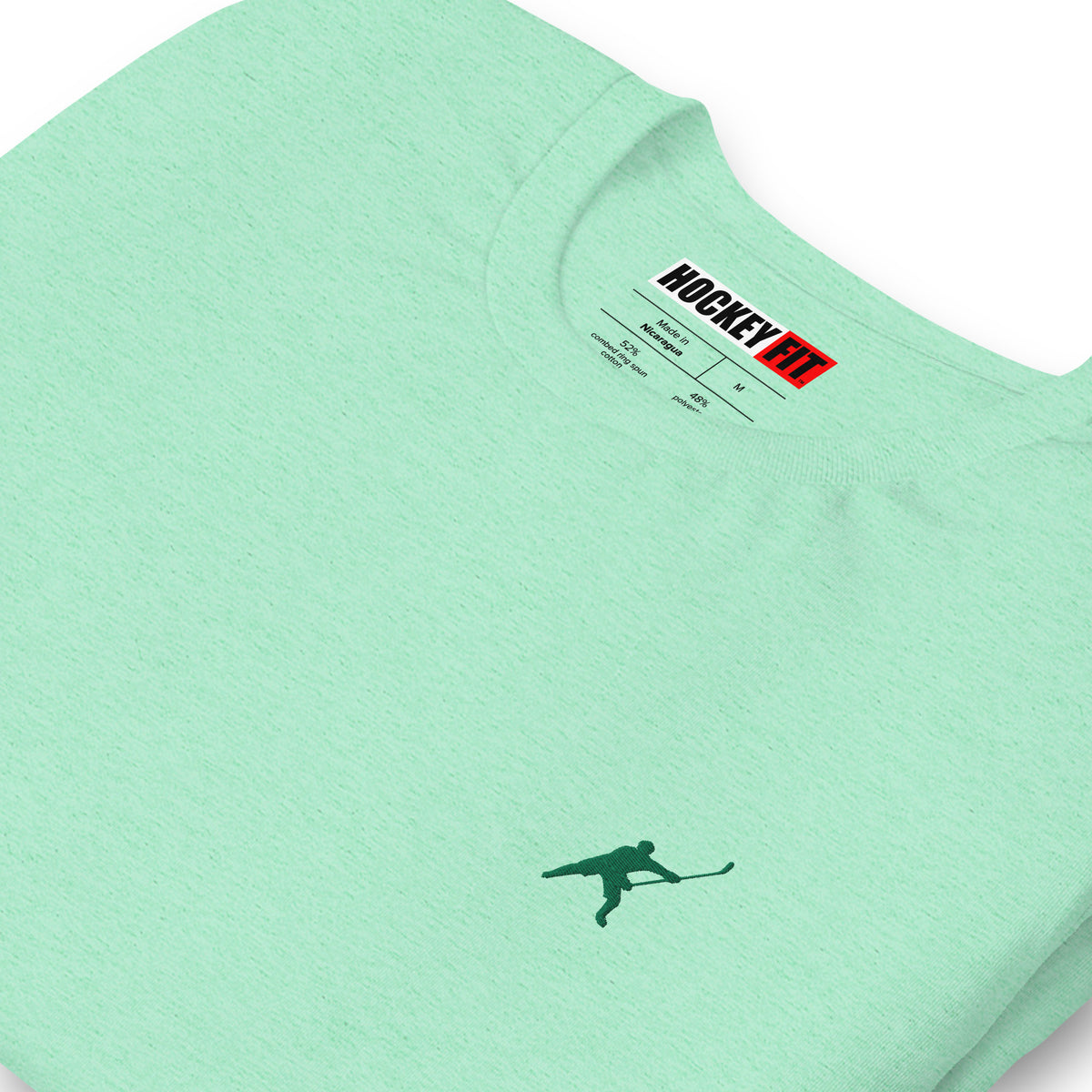 HOCKEYFIT™ EMBROIDERED GREEN T-SHIRT