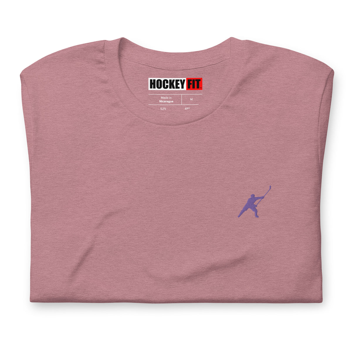 HOCKEYFIT™ EMBROIDERED PURPLE T-SHIRT