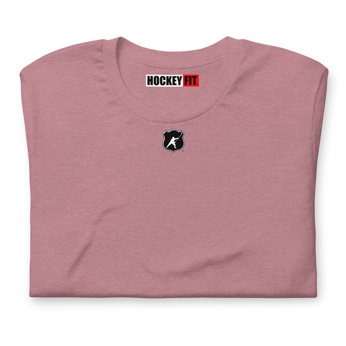 HOCKEYFIT™ SHIELD LOGO T-SHIRT - HEATHER ORCHID