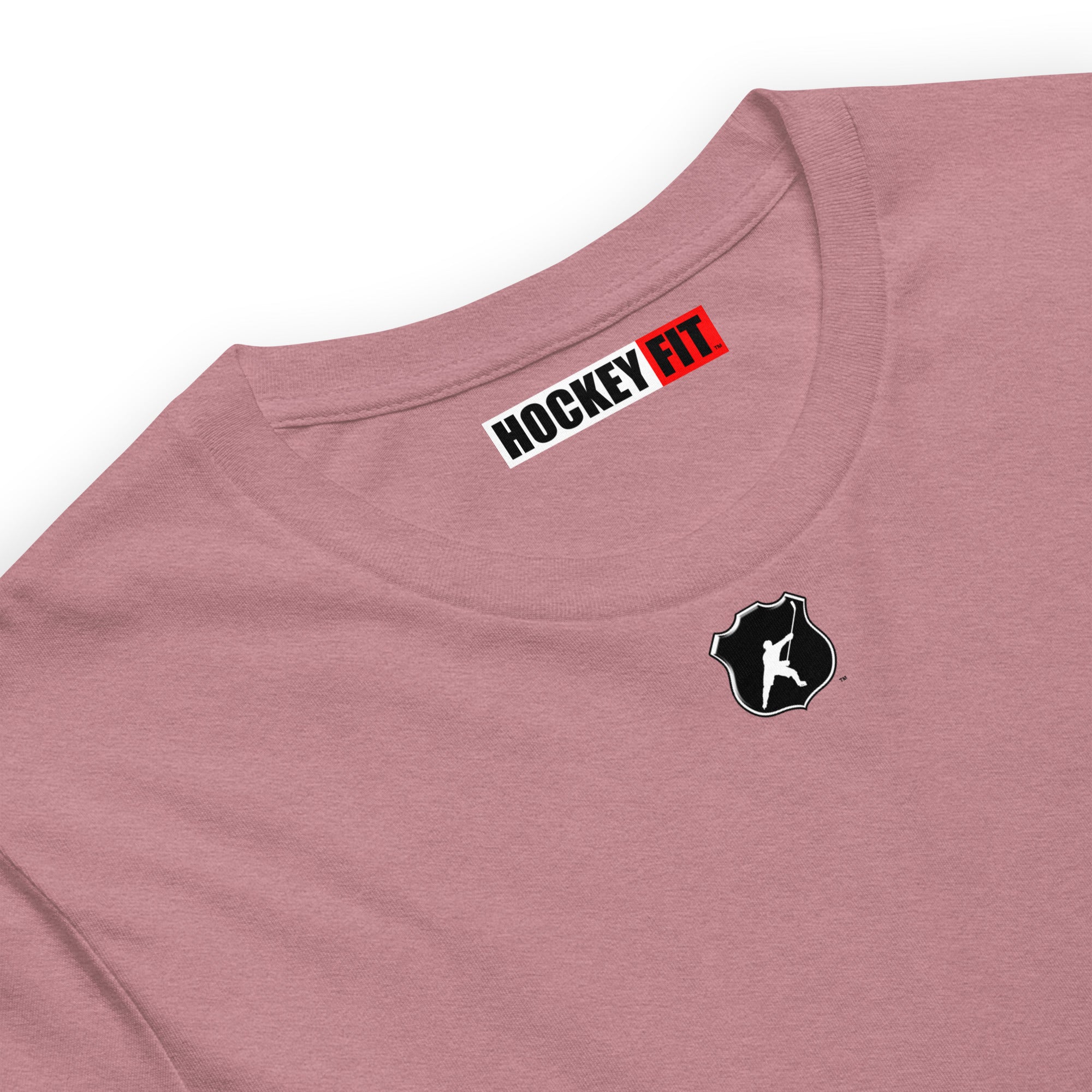 HOCKEYFIT™ SHIELD LOGO T-SHIRT - HEATHER ORCHID