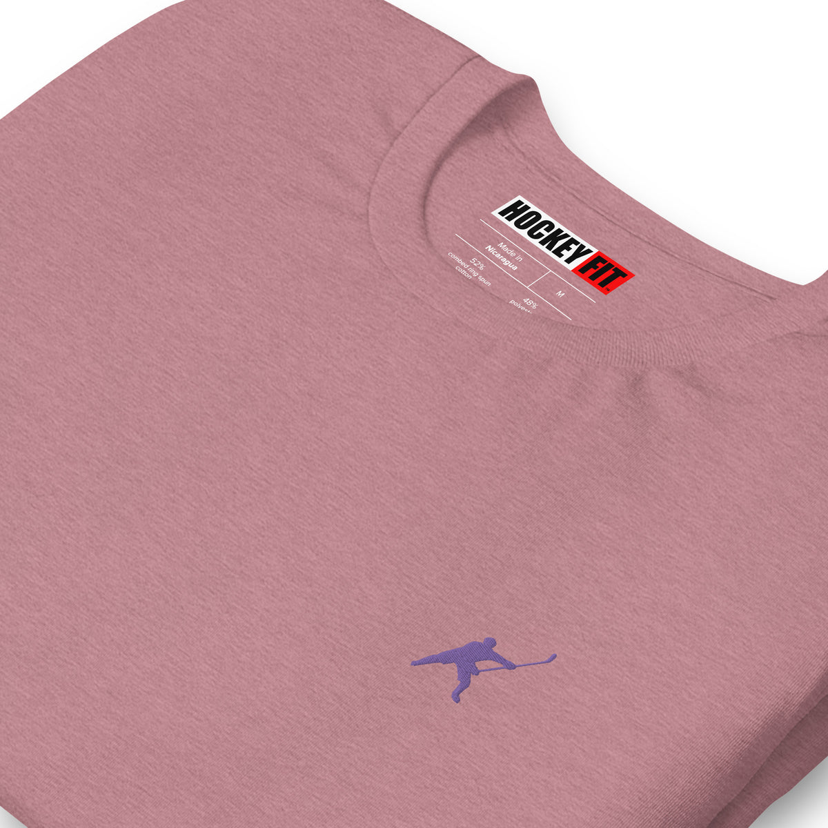 HOCKEYFIT™ EMBROIDERED PURPLE T-SHIRT
