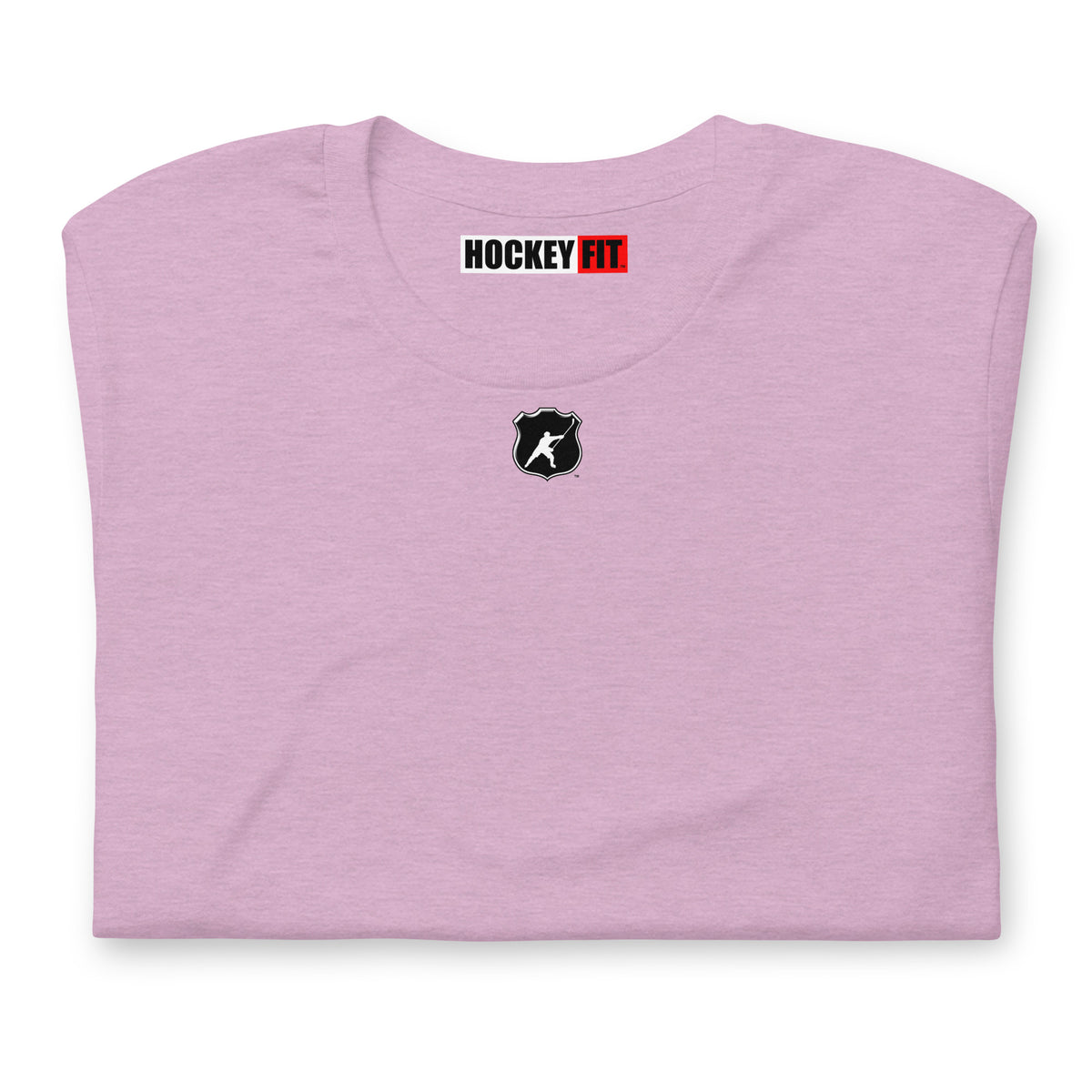 HOCKEYFIT™ SHIELD LOGO T-SHIRT - HEATHER PRISM LILAC