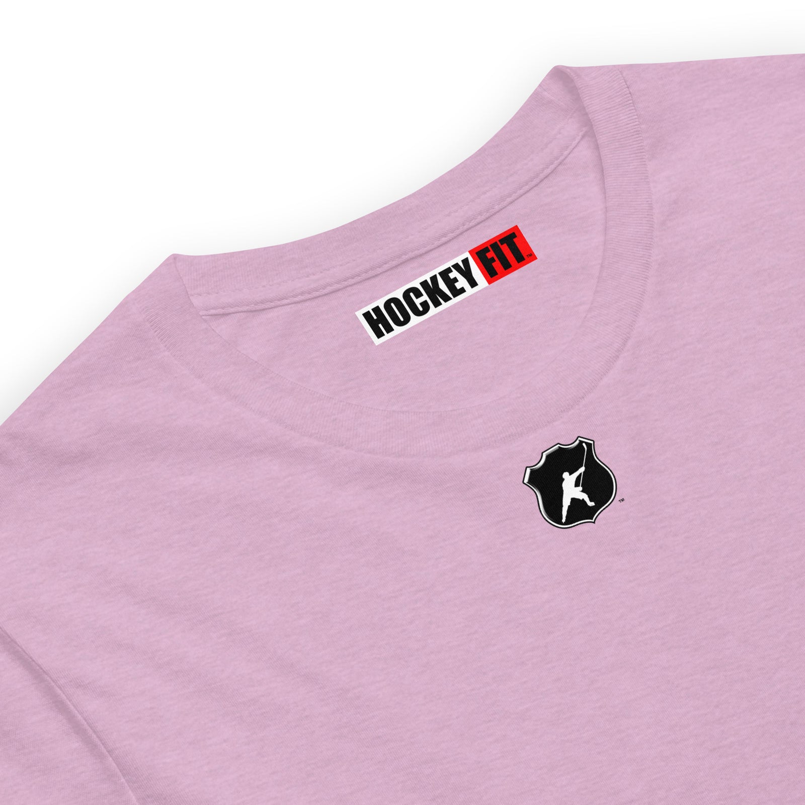 HOCKEYFIT™ SHIELD LOGO T-SHIRT - HEATHER PRISM LILAC