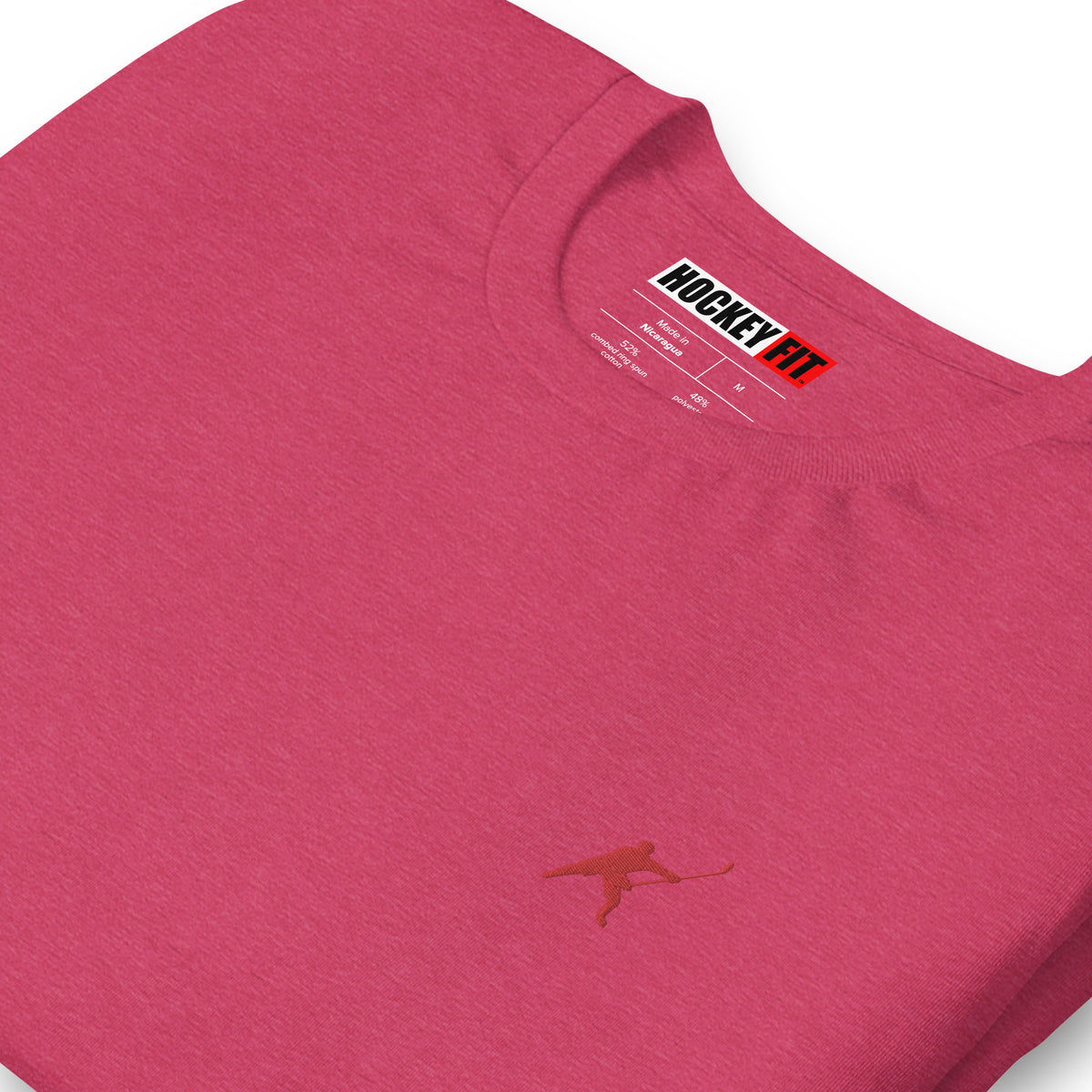 HOCKEYFIT™ EMBROIDERED RED T-SHIRT