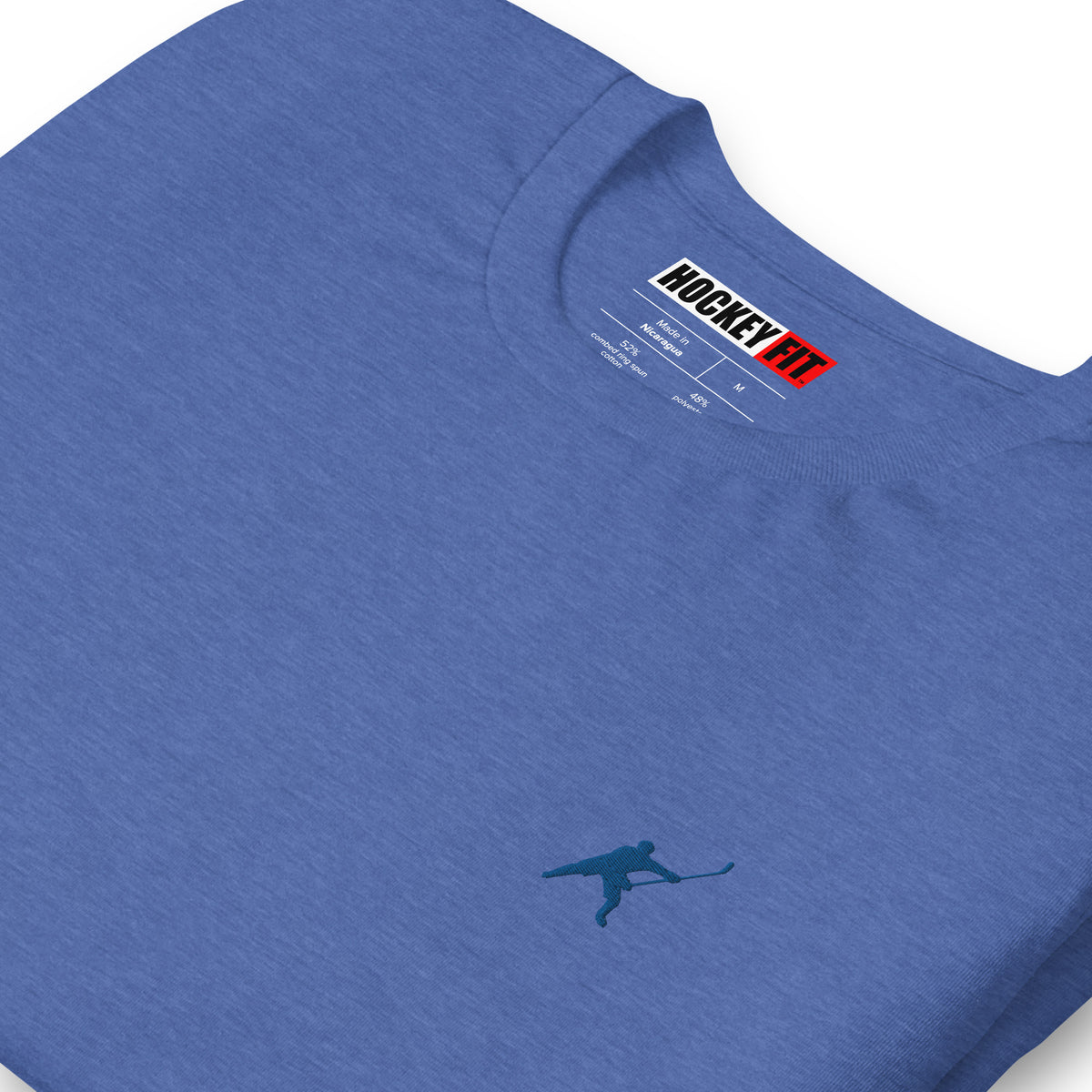 HOCKEYFIT™ EMBROIDERED BLUE T-SHIRT