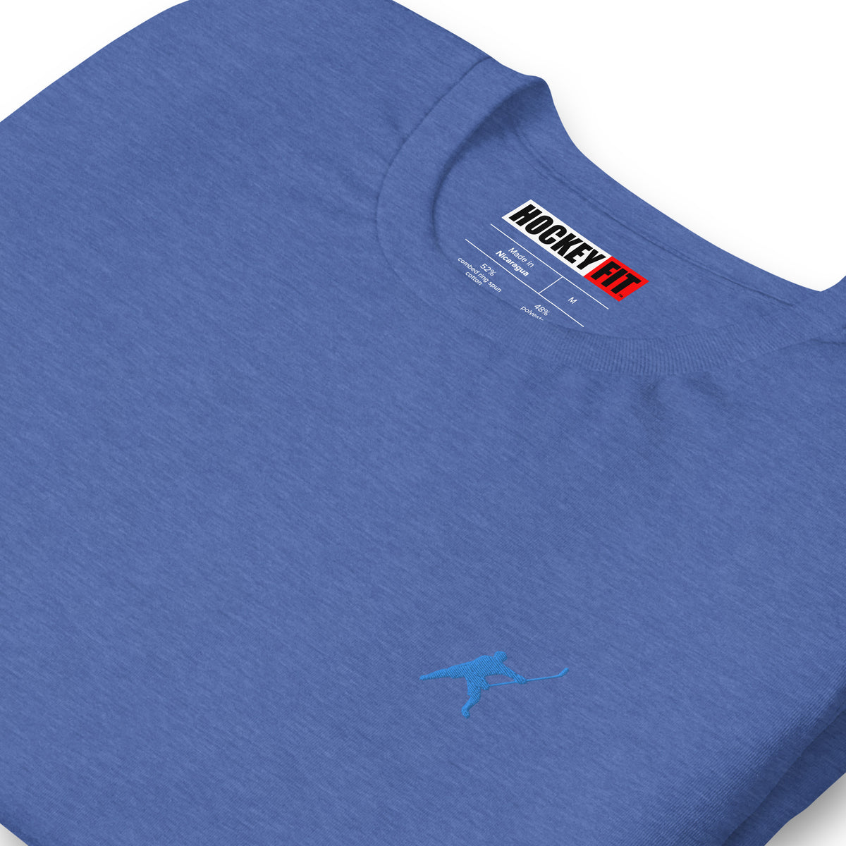 HOCKEYFIT™ EMBROIDERED ICE BLUE T-SHIRT