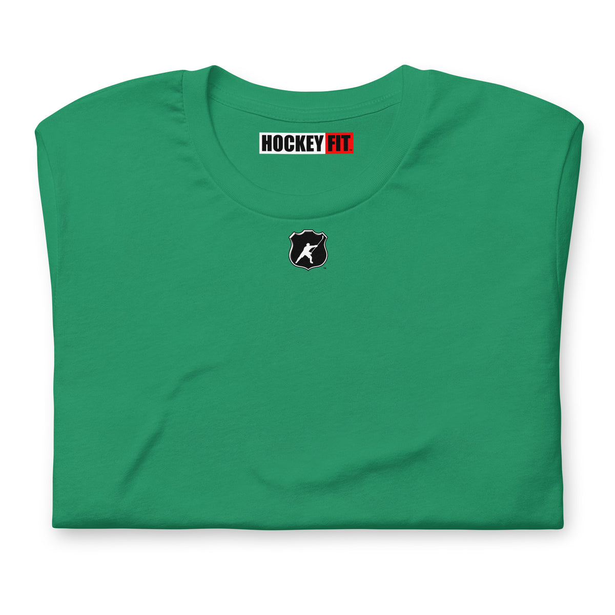 HOCKEYFIT™ SHIELD LOGO T-SHIRT - KELLY GREEN