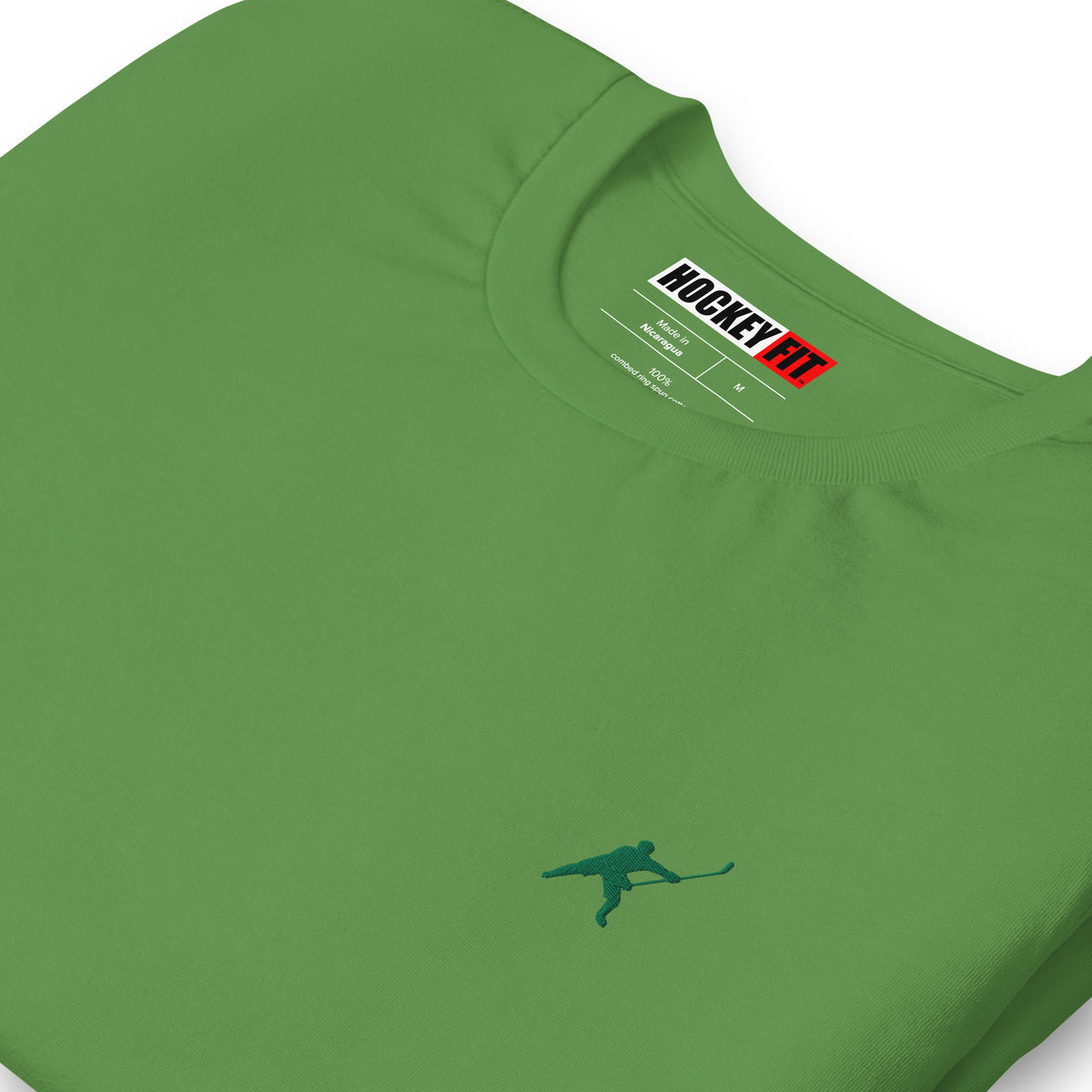 HOCKEYFIT™ EMBROIDERED GREEN T-SHIRT