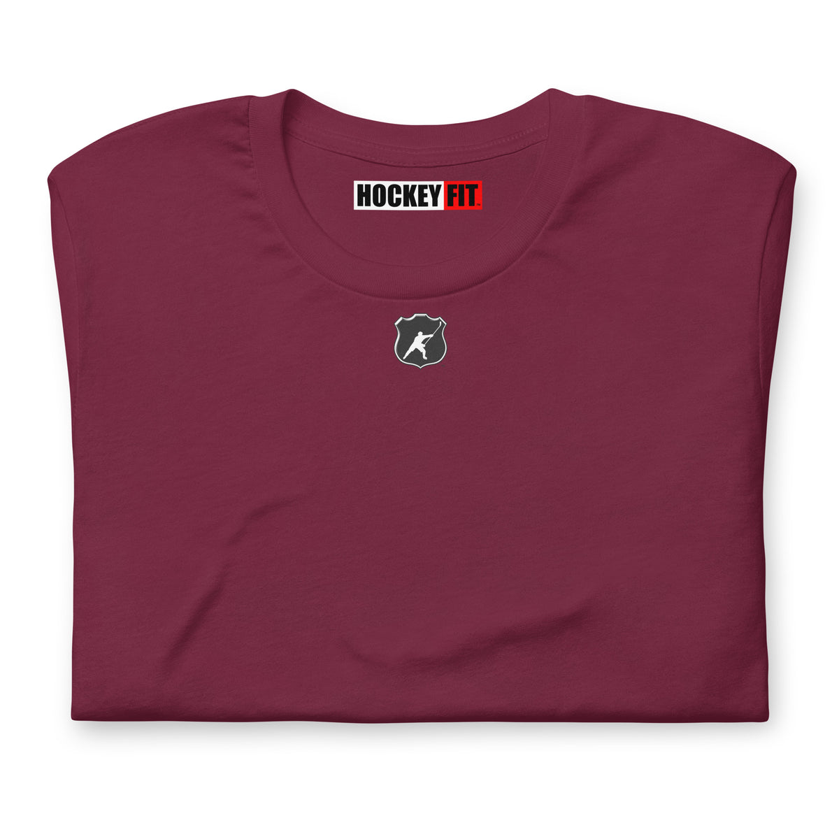 HOCKEYFIT™ SHIELD LOGO T-SHIRT - MAROON