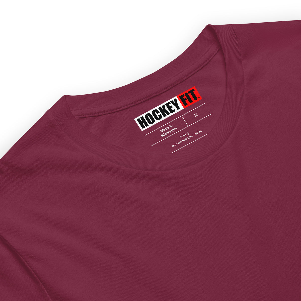 HOCKEYFIT™ EMBROIDERED MAROON T-SHIRT
