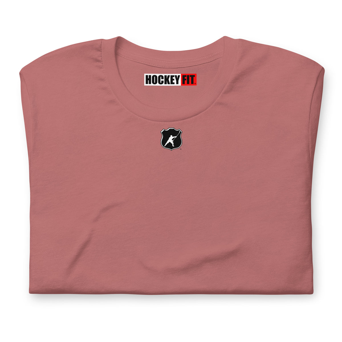 HOCKEYFIT™ SHIELD LOGO T-SHIRT - MAUVE