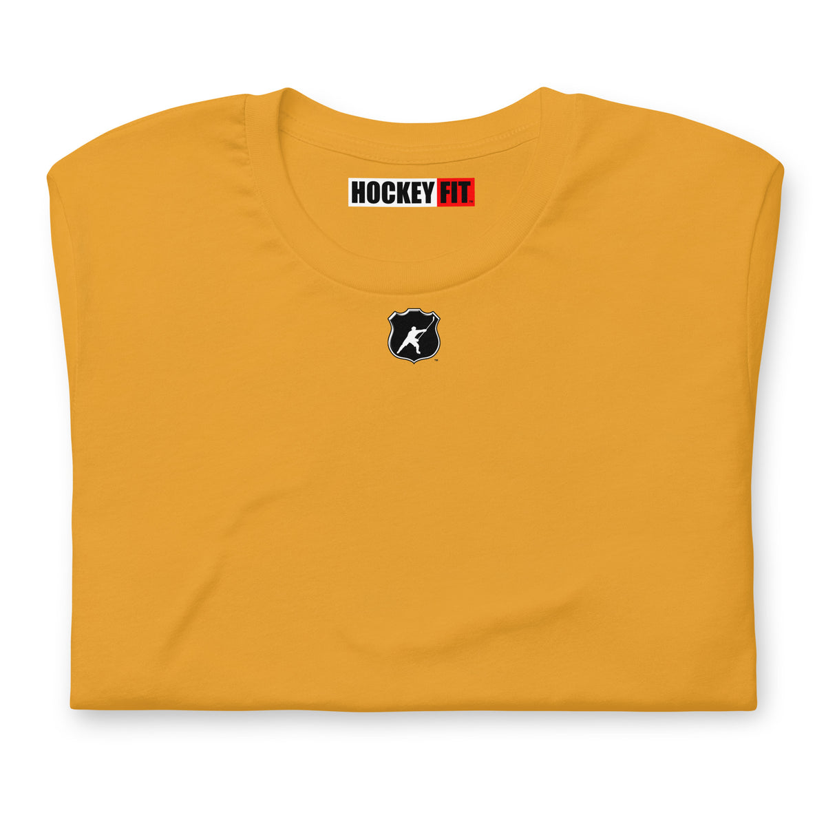 HOCKEYFIT™ SHIELD LOGO T-SHIRT - MUSTARD