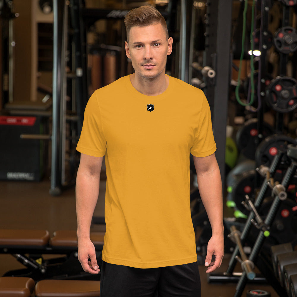 HOCKEYFIT™ SHIELD LOGO T-SHIRT - MUSTARD