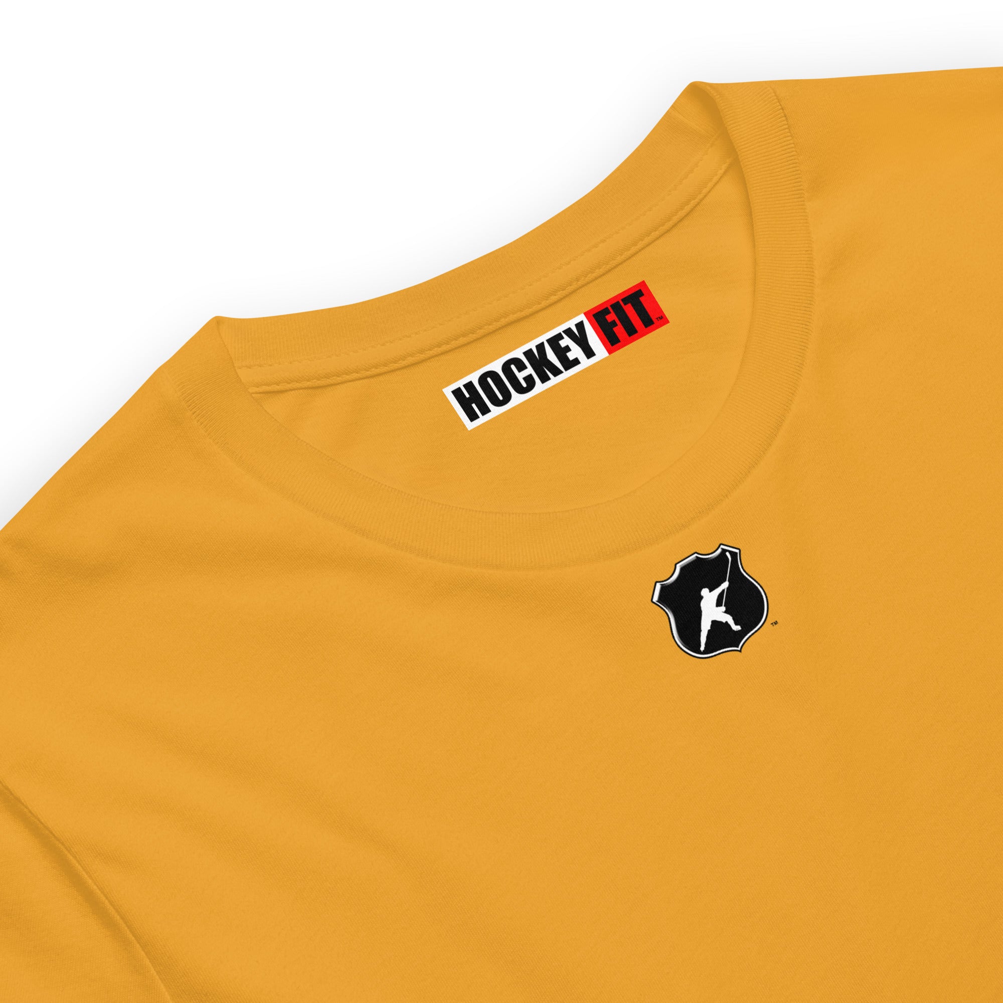 HOCKEYFIT™ SHIELD LOGO T-SHIRT - MUSTARD