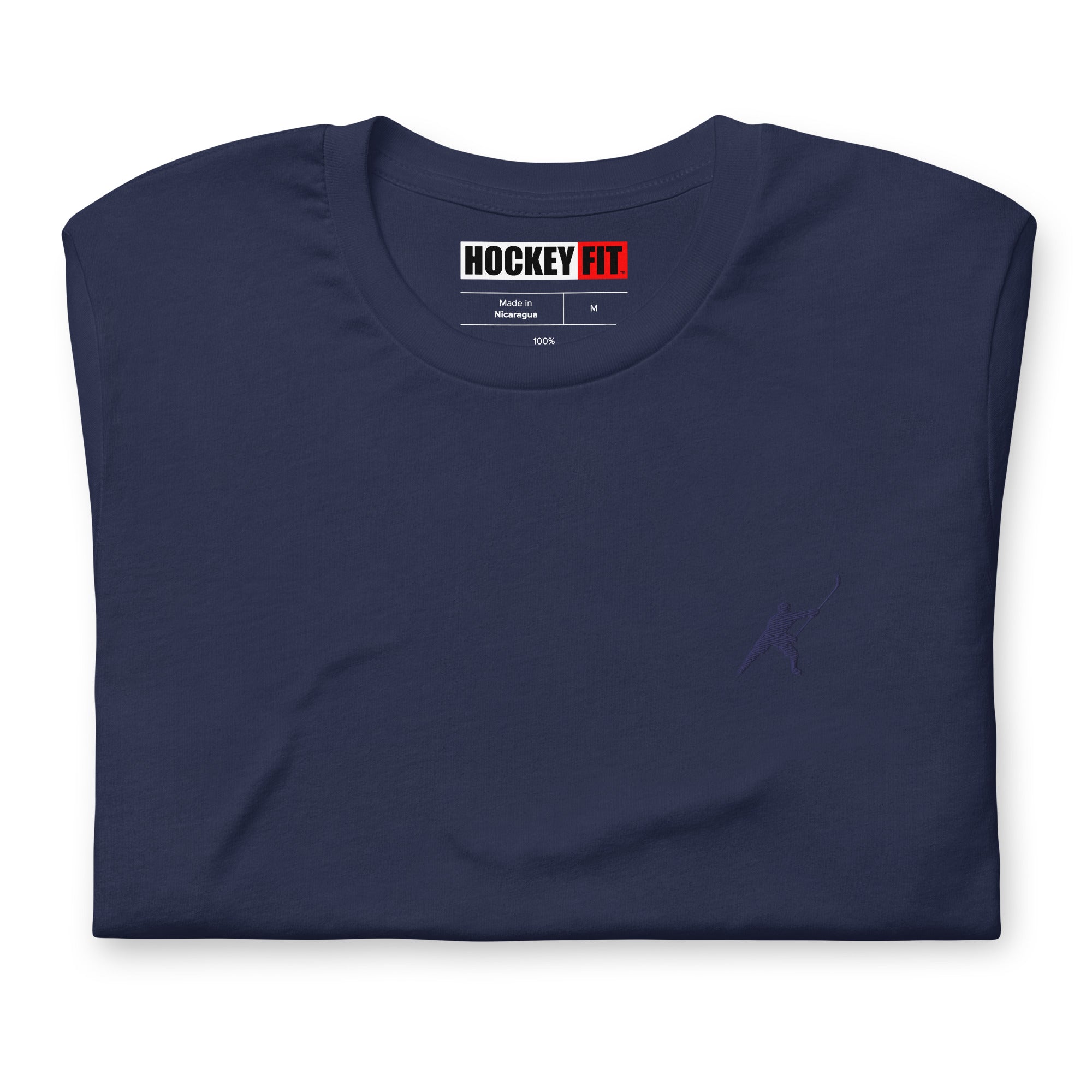 HOCKEYFIT™ EMBROIDERED NAVY T-SHIRT