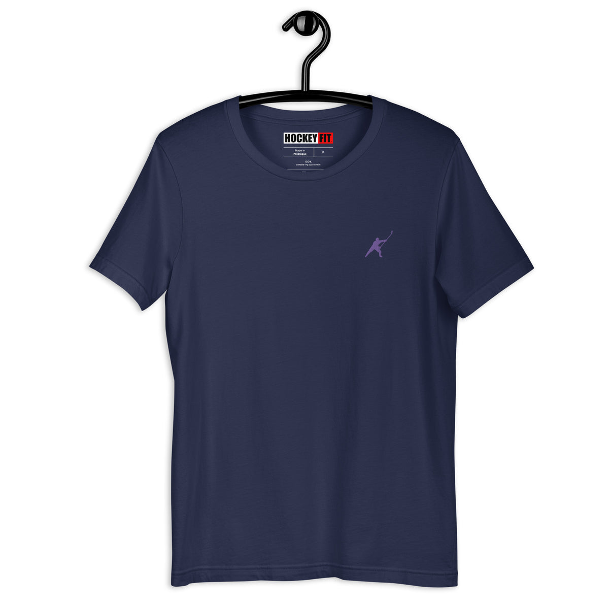 HOCKEYFIT™ EMBROIDERED PURPLE T-SHIRT