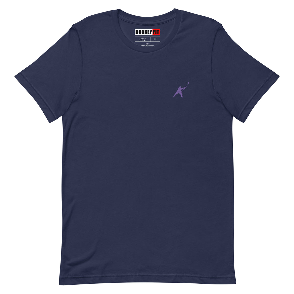 HOCKEYFIT™ EMBROIDERED PURPLE T-SHIRT