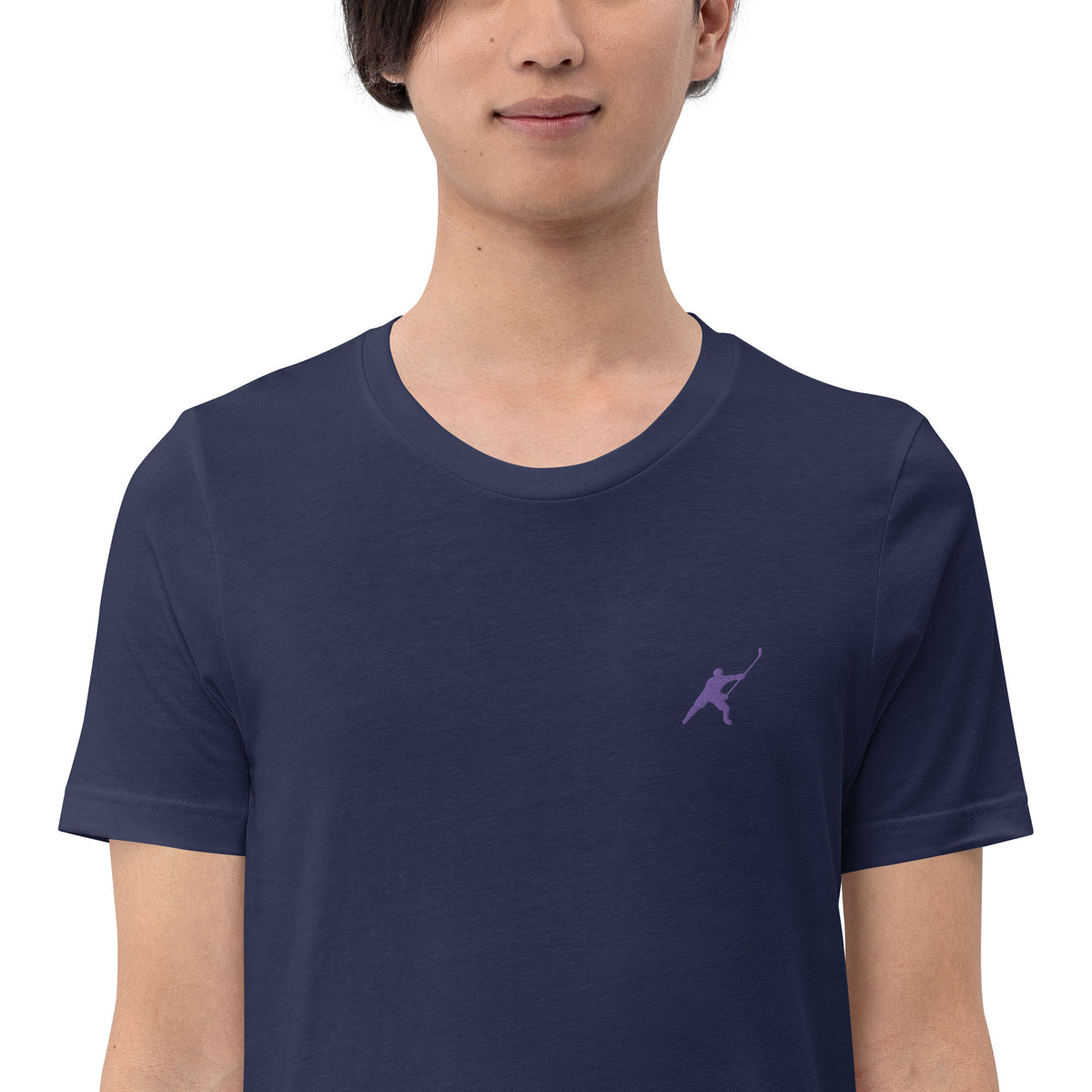 HOCKEYFIT™ EMBROIDERED PURPLE T-SHIRT